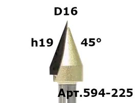 597-16193. 35-����� ������� V-form D16 h19 H23 �45�Z1 TL68 X8