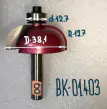 BK-01403.����� ��������� ���������� R12,7 D38,1 H15,8 �8 #16410 9274
